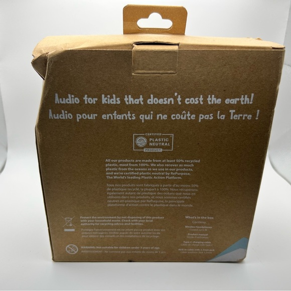 Wireless Headphones for Kids - Blue - Picture 3 of 4